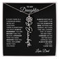 To My Daughter, Always Remember | Flower Name Necklace