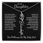 To My Daughter, Many Reasons To Be Proud | Flower Name Necklace