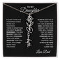 To My Daughter, Always Remember | Flower Name Necklace