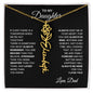 To My Daughter, Always Remember | Flower Name Necklace