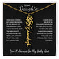 To My Daughter, Many Reasons To Be Proud | Flower Name Necklace