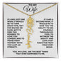 To My Wife | One Wish (Flower Name Necklace)