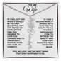 To My Wife | One Wish (Flower Name Necklace)
