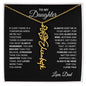 To My Daughter, Always Remember | Flower Name Necklace