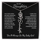 To My Daughter, Many Reasons To Be Proud | Flower Name Necklace