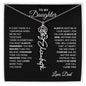 To My Daughter, Always Remember | Flower Name Necklace