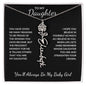 To My Daughter, Many Reasons To Be Proud | Flower Name Necklace