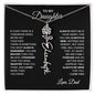 To My Daughter, Always Remember | Flower Name Necklace