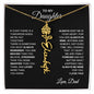 To My Daughter, Always Remember | Flower Name Necklace