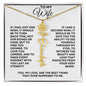 To My Wife | One Wish (Flower Name Necklace)