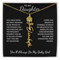 To My Daughter, Many Reasons To Be Proud | Flower Name Necklace