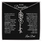To My Daughter, Always Remember | Flower Name Necklace