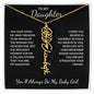To My Daughter, Many Reasons To Be Proud | Flower Name Necklace