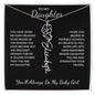 To My Daughter, Many Reasons To Be Proud | Flower Name Necklace