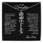 To My Daughter, Always Remember | Flower Name Necklace