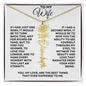 To My Wife | One Wish (Flower Name Necklace)