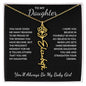 To My Daughter, Many Reasons To Be Proud | Flower Name Necklace