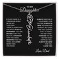 To My Daughter, Always Remember | Flower Name Necklace
