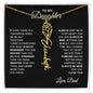 To My Daughter, Always Remember | Flower Name Necklace