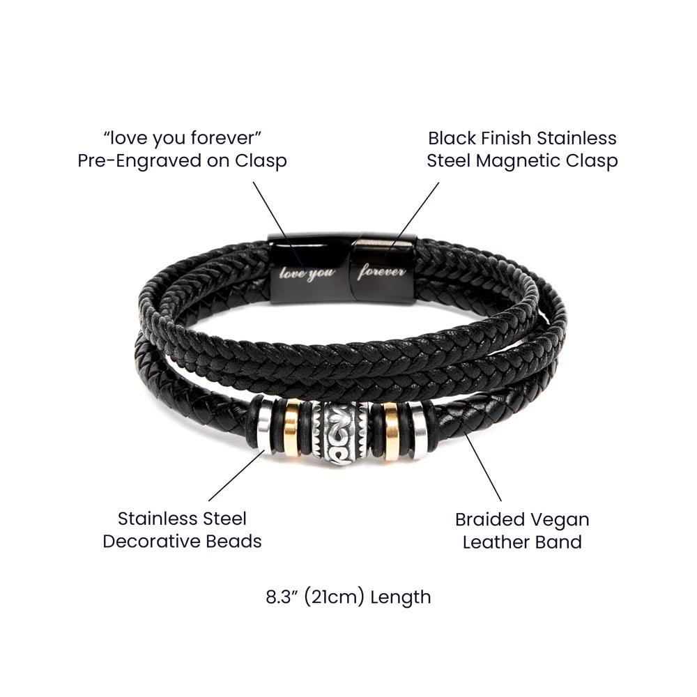 To My Grandson | As You Grow Older (Love You Forever Bracelet)
