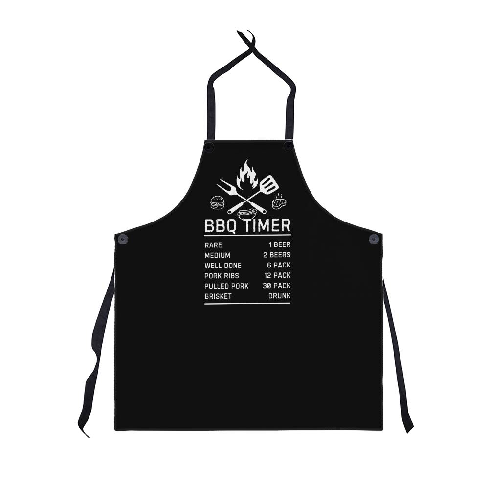 BBQ Timer Apron (Black)