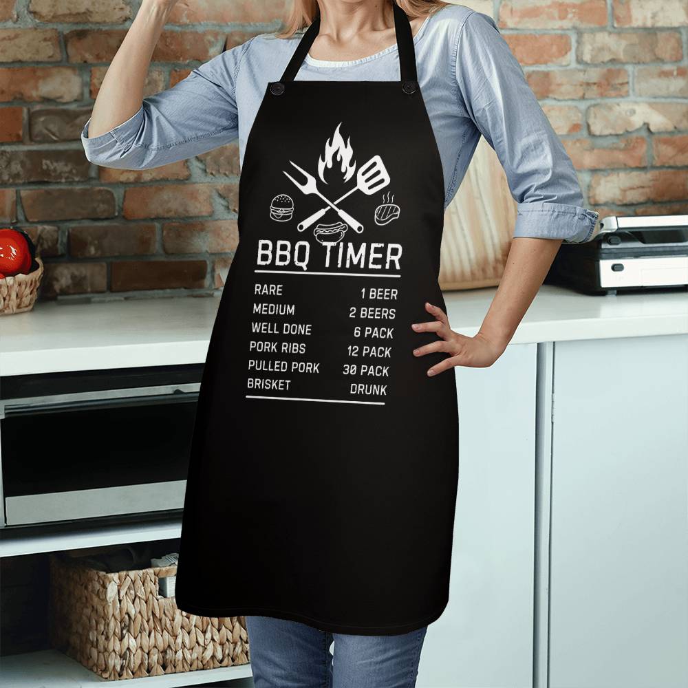 BBQ Timer Apron (Black)