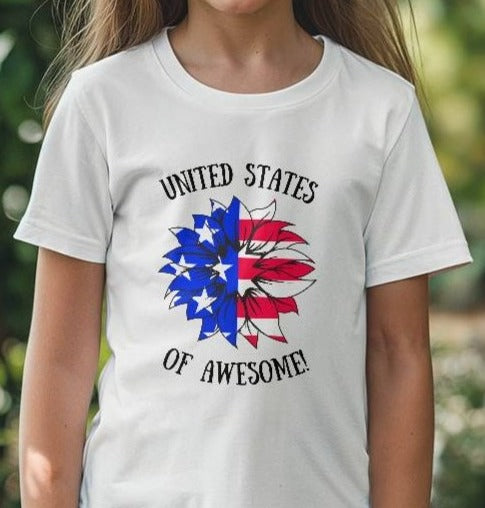 United States of Awesome! Kids T-shirt