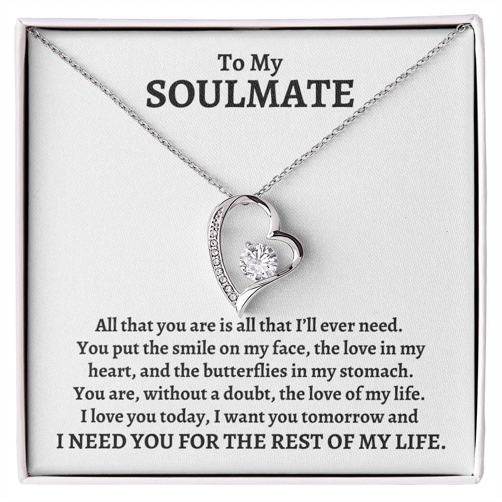 To My Soulmate, All That You Are | Forever Love Necklace