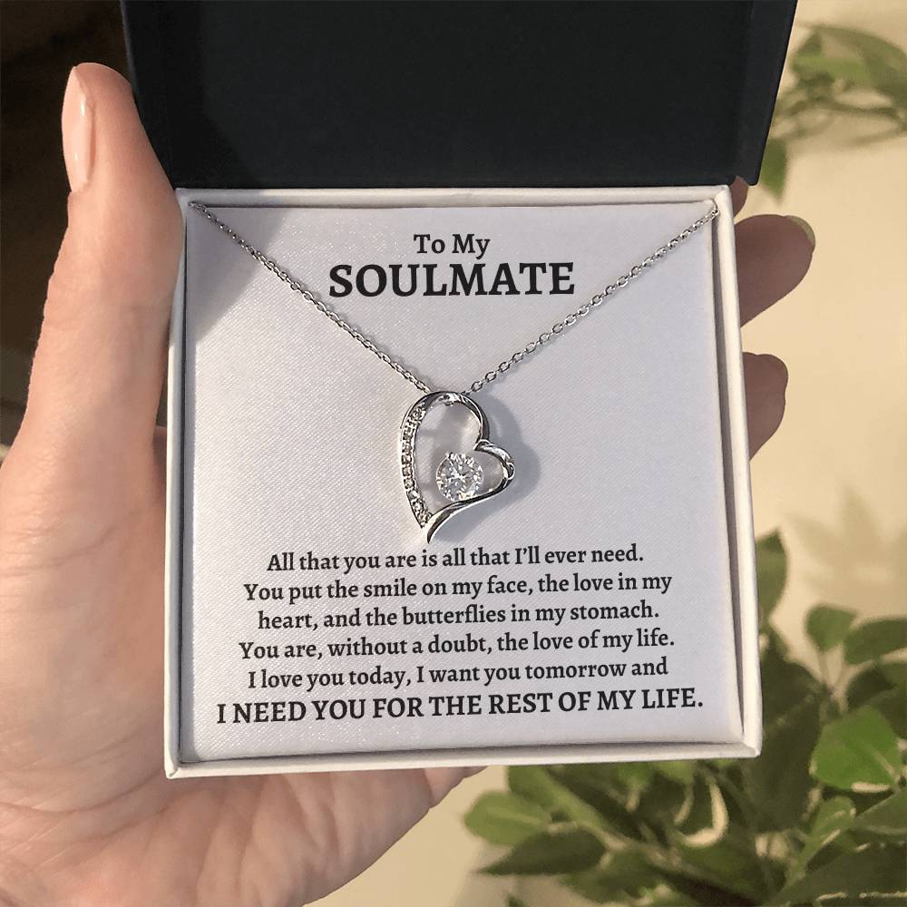 To My Soulmate, All That You Are | Forever Love Necklace