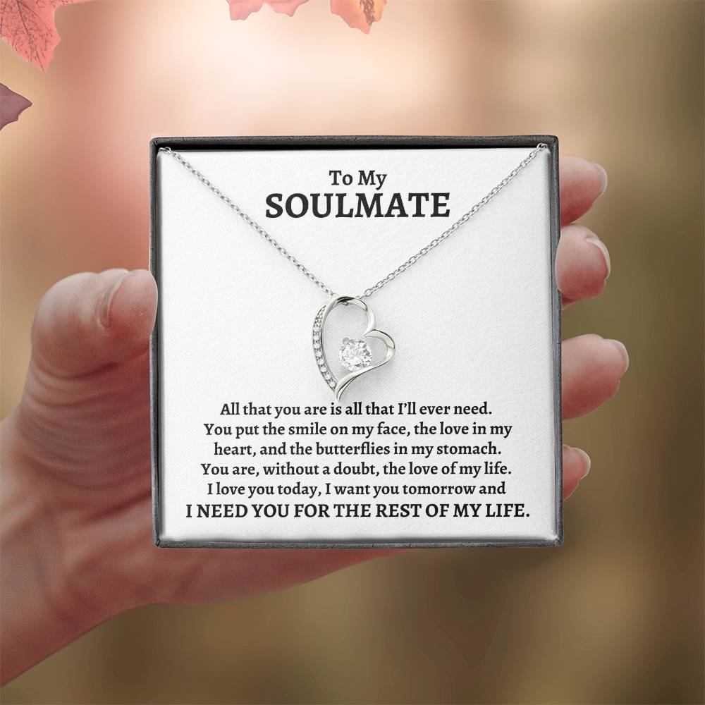 To My Soulmate, All That You Are | Forever Love Necklace