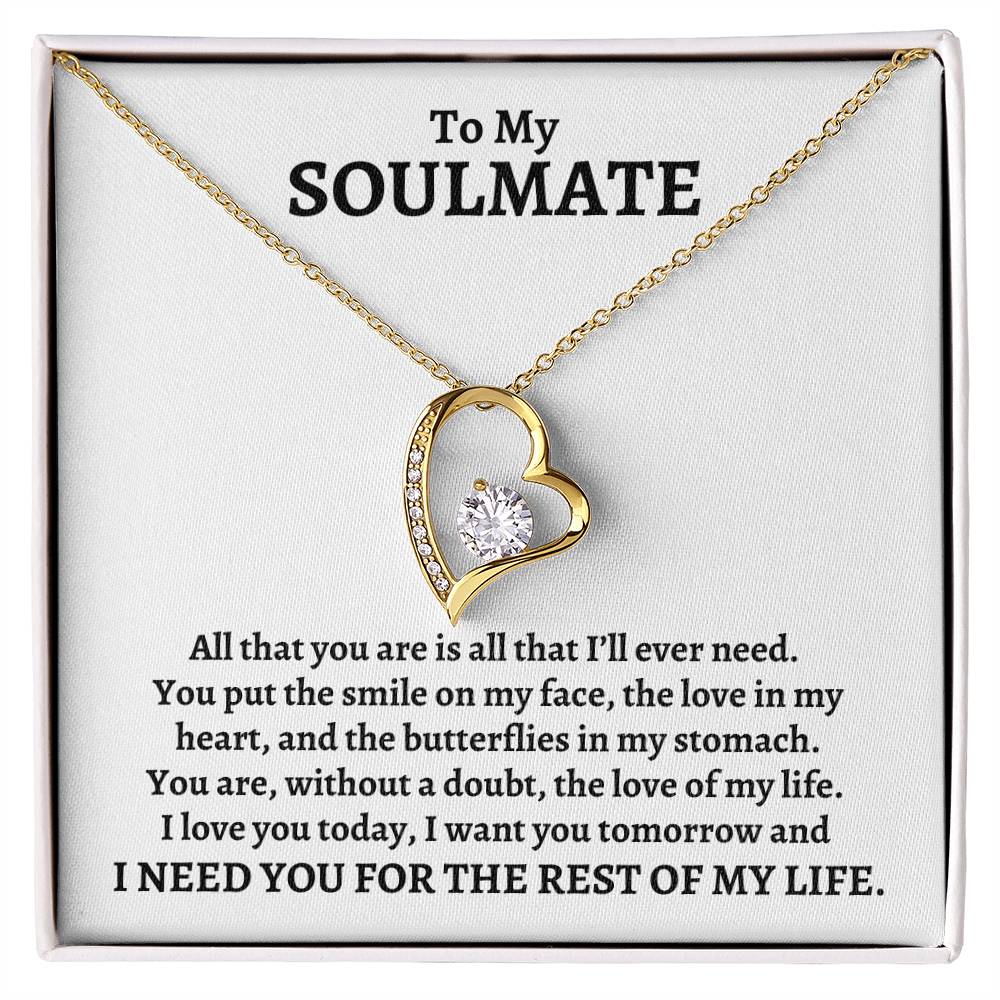 To My Soulmate, All That You Are | Forever Love Necklace