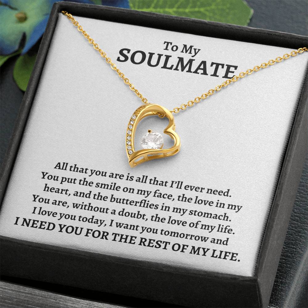 To My Soulmate, All That You Are | Forever Love Necklace