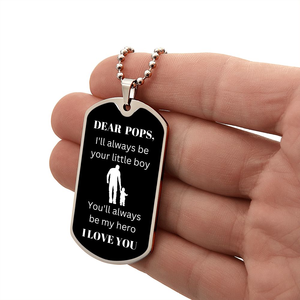 Dear Pops | My Hero (Dog Tag)