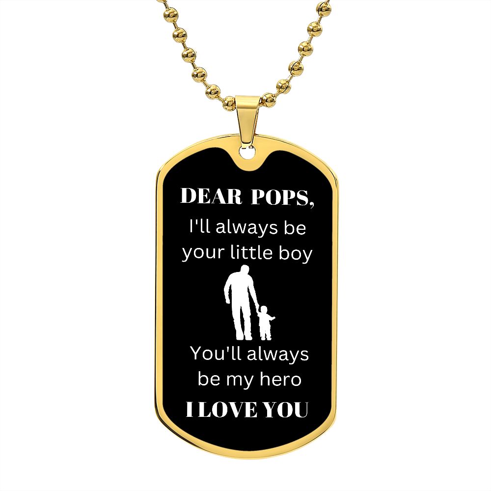 Dear Pops | My Hero (Dog Tag)