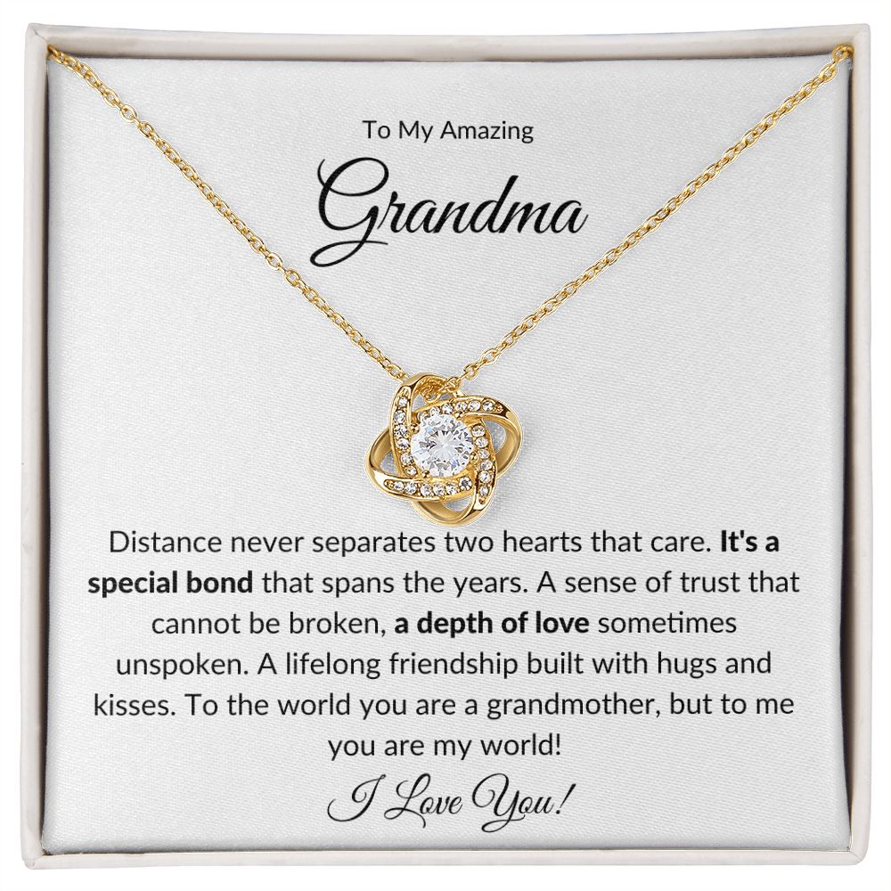 To My Amazing Grandma | A Special Bond (Love Knot Necklace)