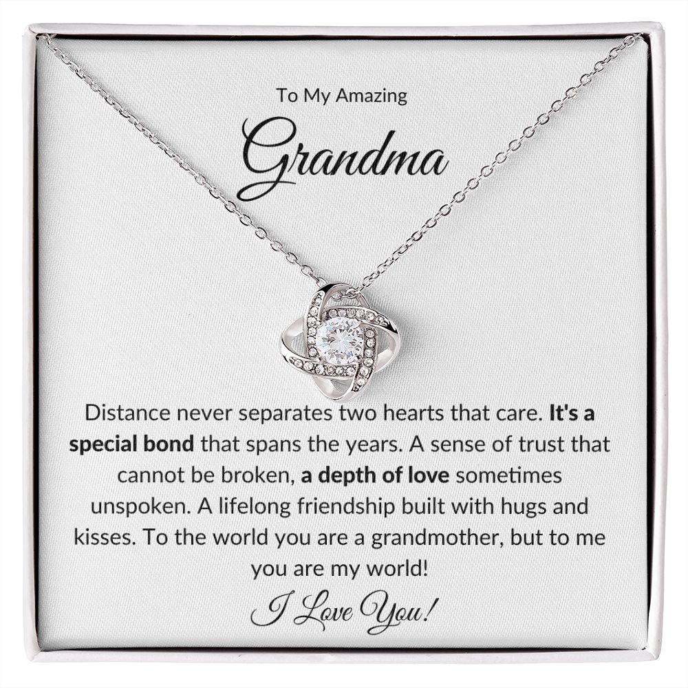 To My Amazing Grandma | A Special Bond (Love Knot Necklace)