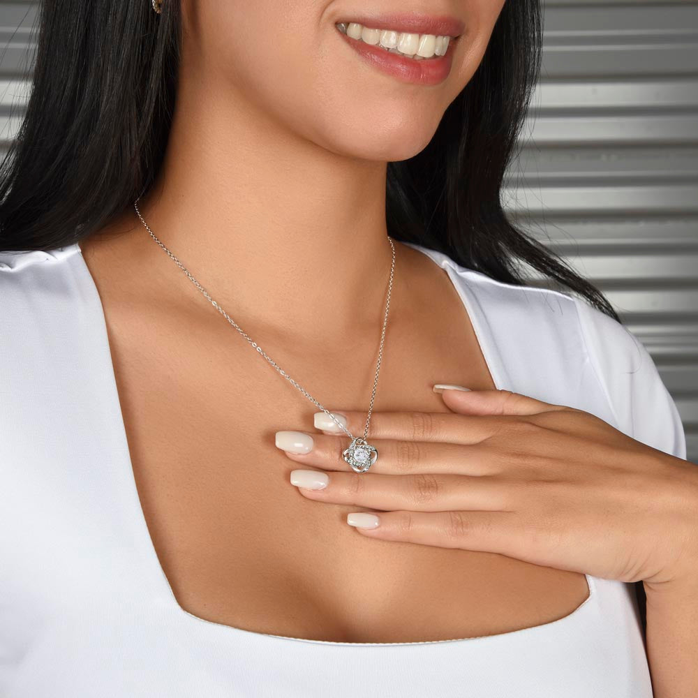 To My Amazing Wife | The Day I Met You (Love Knot Necklace)