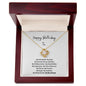 Happy Birthday Best Friend (Love Knot Necklace)