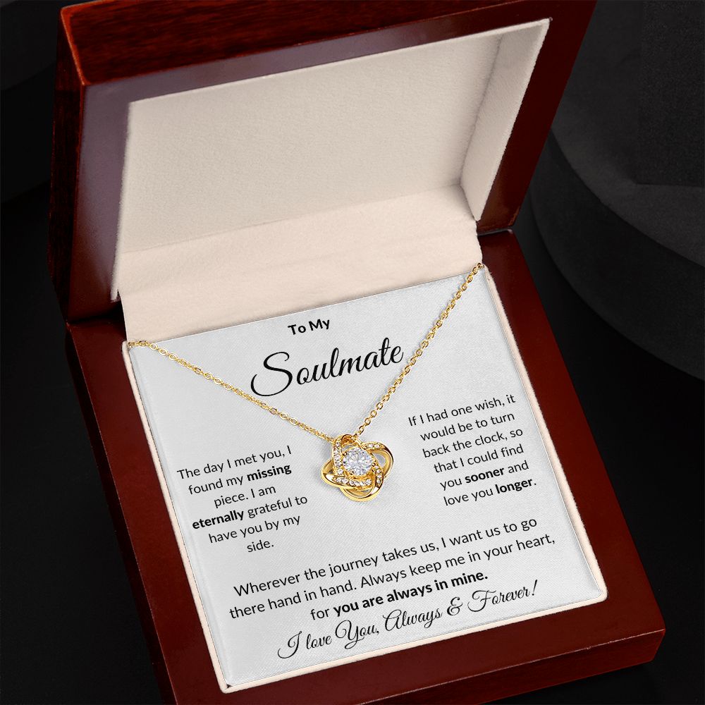 To My Soulmate | The Day I Met You (Love Knot Necklace)