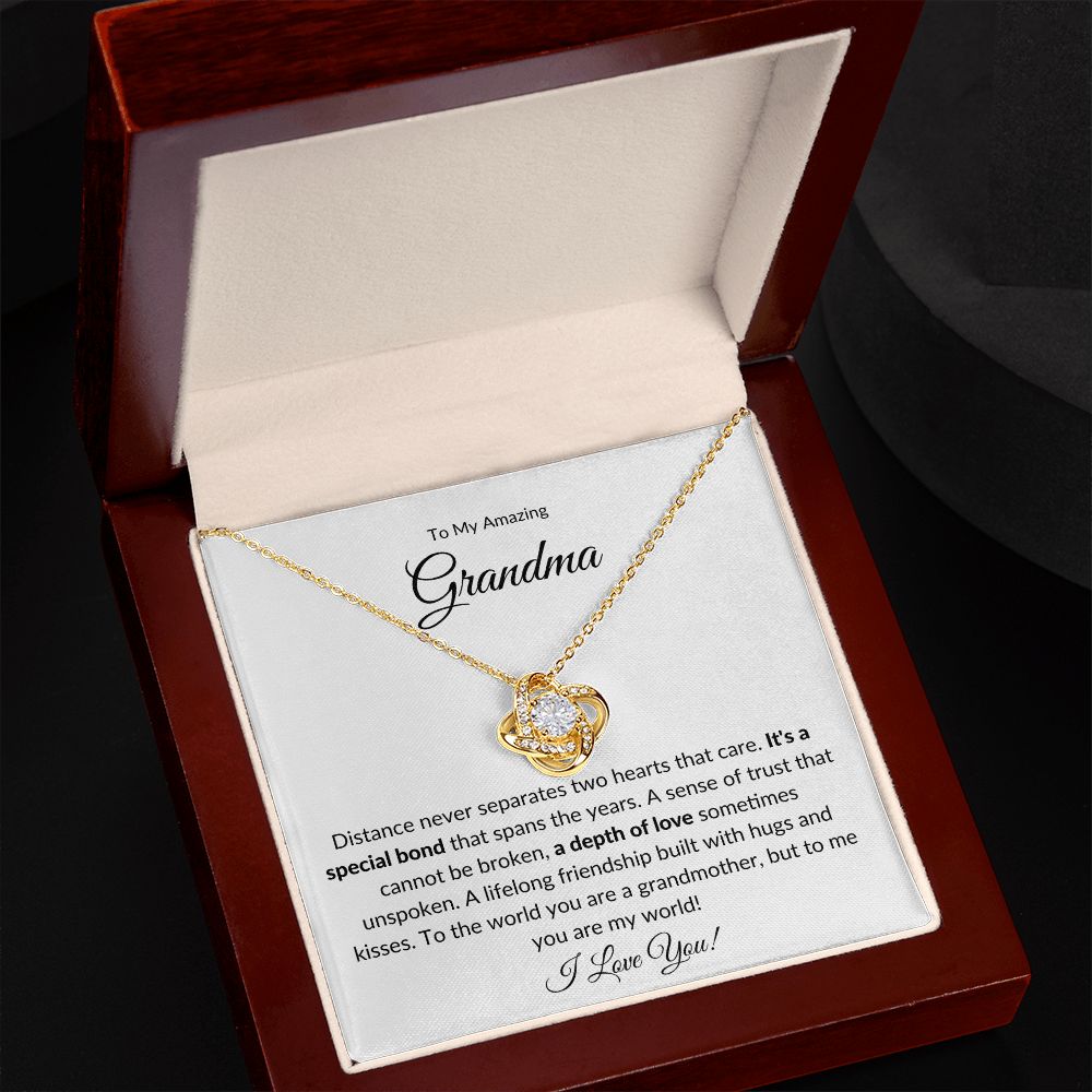 To My Amazing Grandma | A Special Bond (Love Knot Necklace)