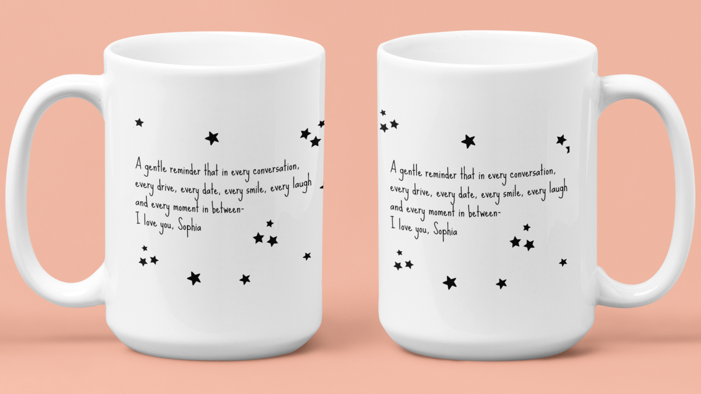 A Gentle Reminder, I Love You Personalized Mug