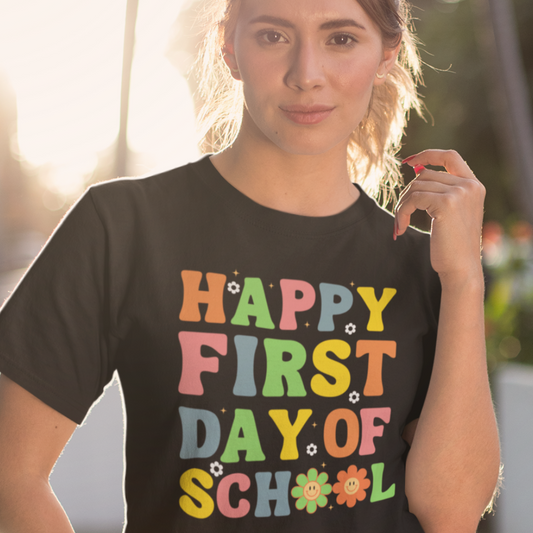 Happy First Day of School (Sunflower T-Shirt)