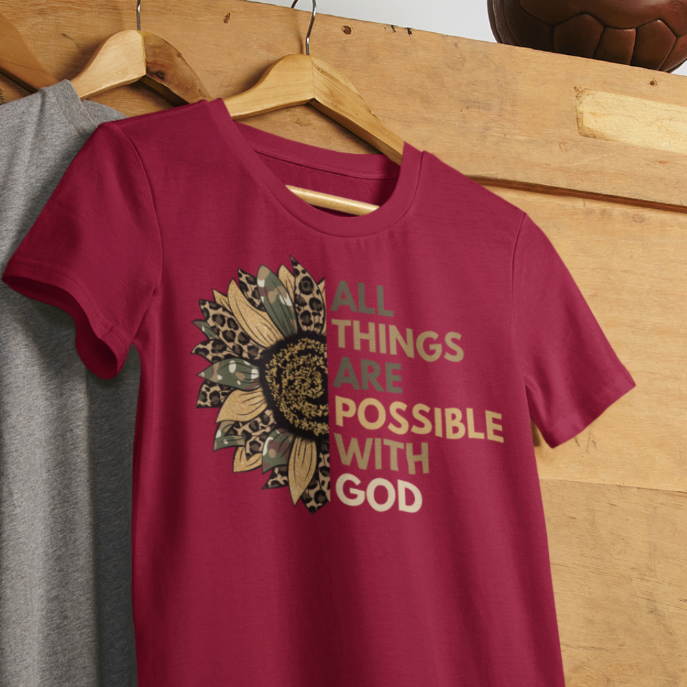 Possible With God (Sunflower T-Shirt)