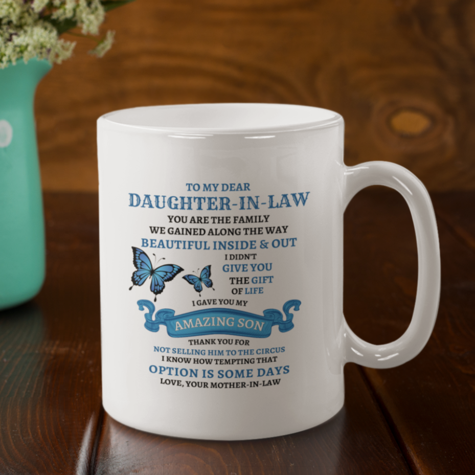 To My Daughter In Law | You Are Family Mug