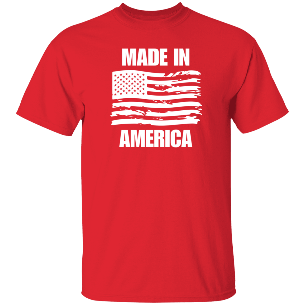 Made In America Grunge Flag T-Shirt