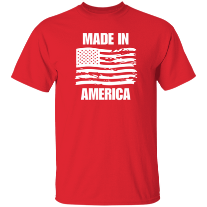 Made In America Grunge Flag T-Shirt