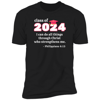 Class of 2024 | Philippians 4:13 Graduation T-Shirt