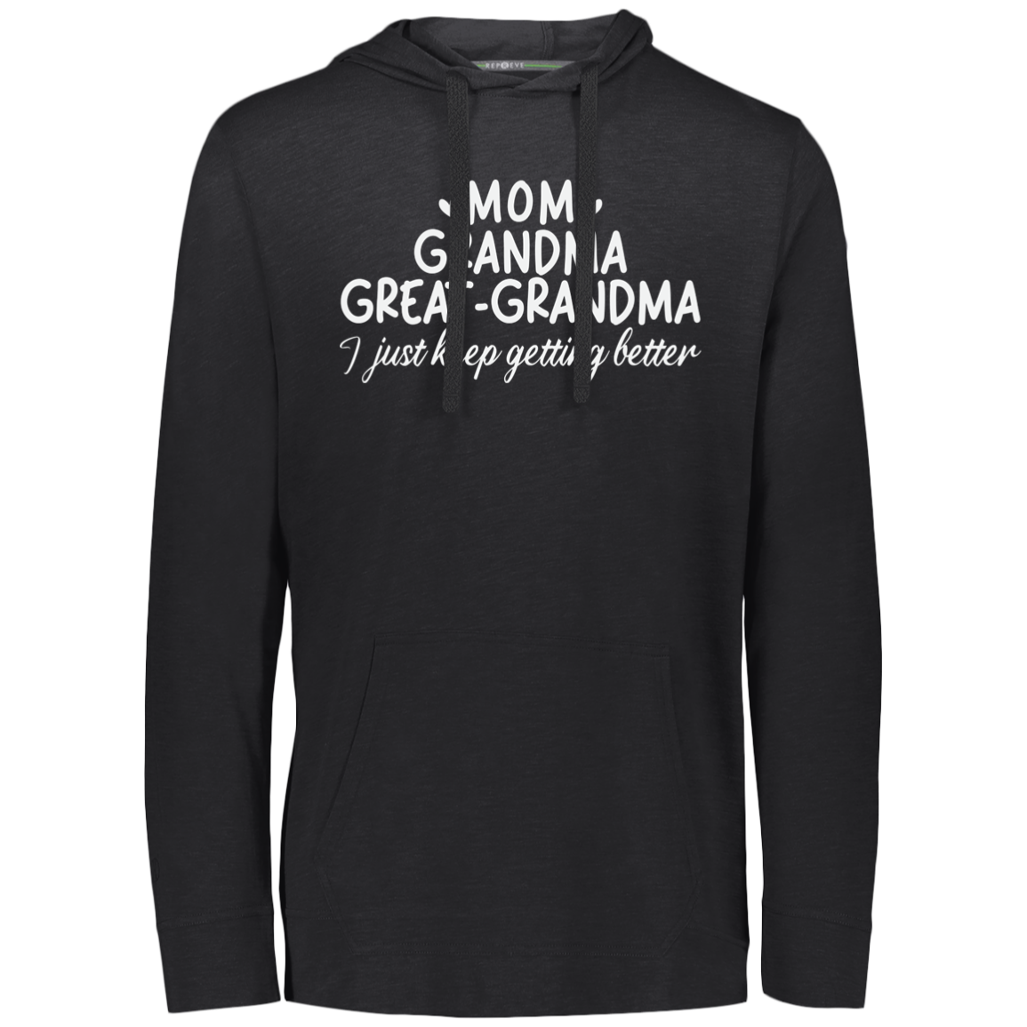 Mom Grandma Great-Grandma T-Shirt Black Hoodie