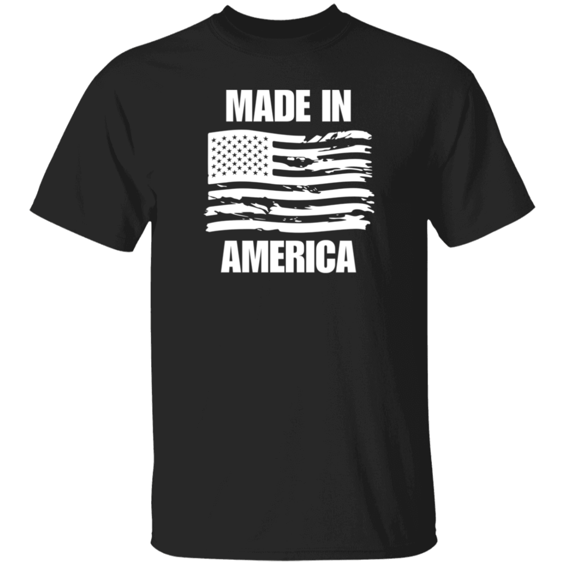 Made In America Grunge Flag T-Shirt