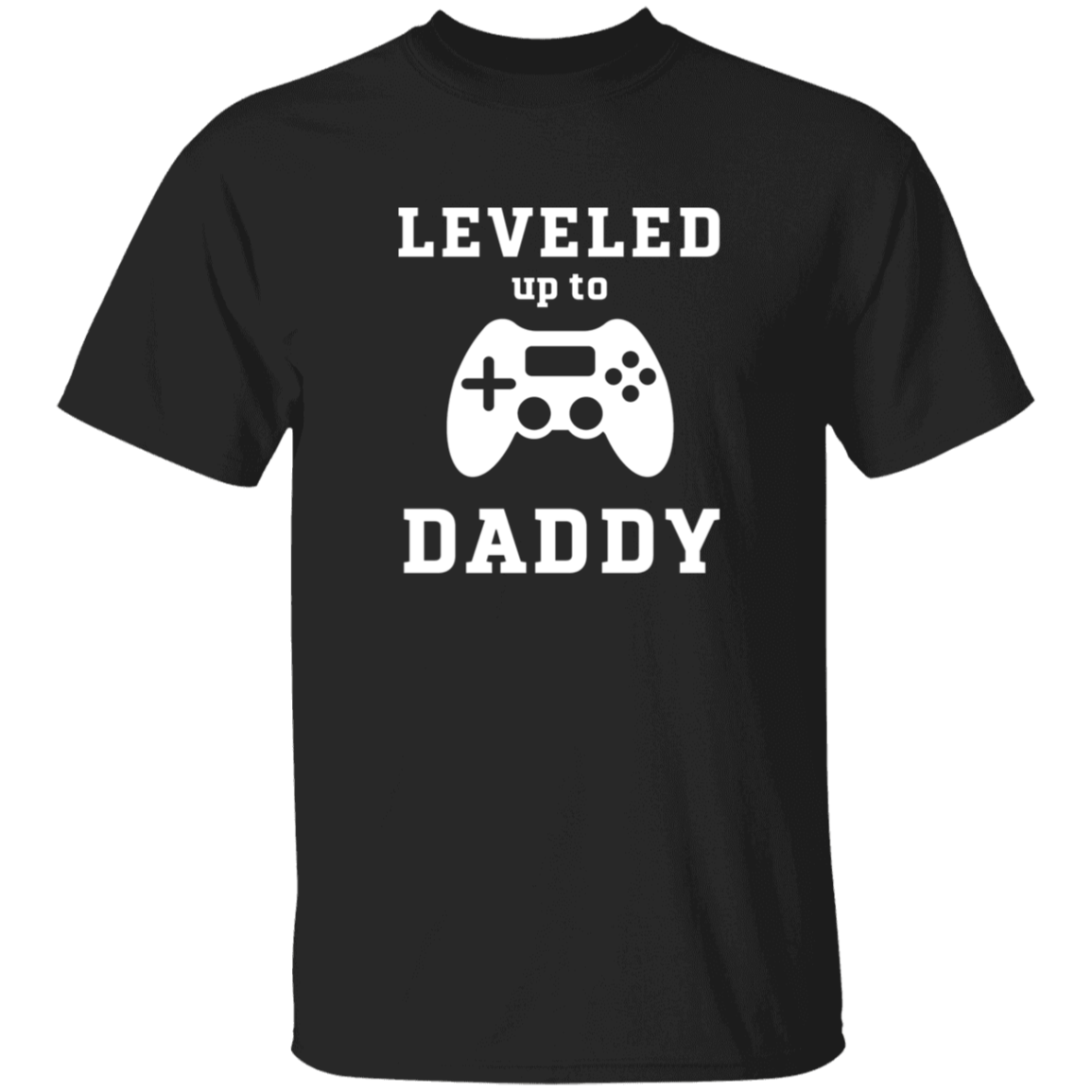 Leveled Up to Daddy T-Shirt & Matching Baby Onesie Set | New Dad Gift